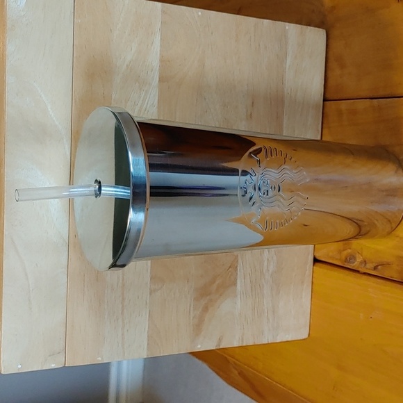 💚STARBUCKS STAINLESS STEEL DRINK TUMBLER - Picture 1 of 7